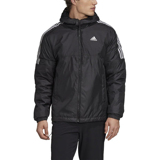 adidas Men's Essentials Insulated Hooded Jacket, Black, 4X-Large