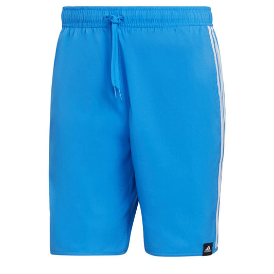 adidas Classic-Length 3-Stripes Swim Shorts Men's, Blue, Size XS